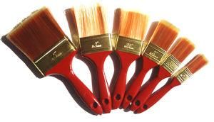 Paint Brush Pure Gold Polyester Filaments Gold Ferrules Wood Handle