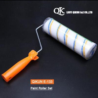 E-133 Hardware Decorate Paint Hardware Hand Tools Acrylic Polyester Mixed Yellow Double Strips Fabric Paint Roller Brush