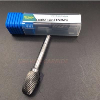 Gw Carbide-Tree Shape of Solid Carbide Rotary Burrs- F1225 M06/ Carbide Burrs/ Burrs with High Resistance and Good Quality