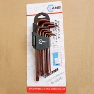 Copper L Wrench Extra Long 9PCS Torx Key Star Key