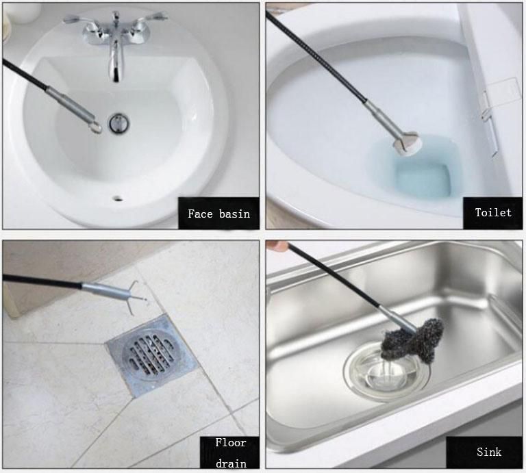 Drain Hair Remover Kitchen Toilet Sink Anti-Clogging Pipe Dredger