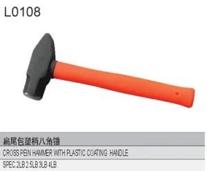 Cross Pein Hammer with Plastic-Coating Handle L0108