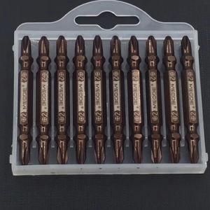 Good Qualtiy Screwdriver pH2/pH3 Bits Hand Tool Bit Brown 65mm Small Ends