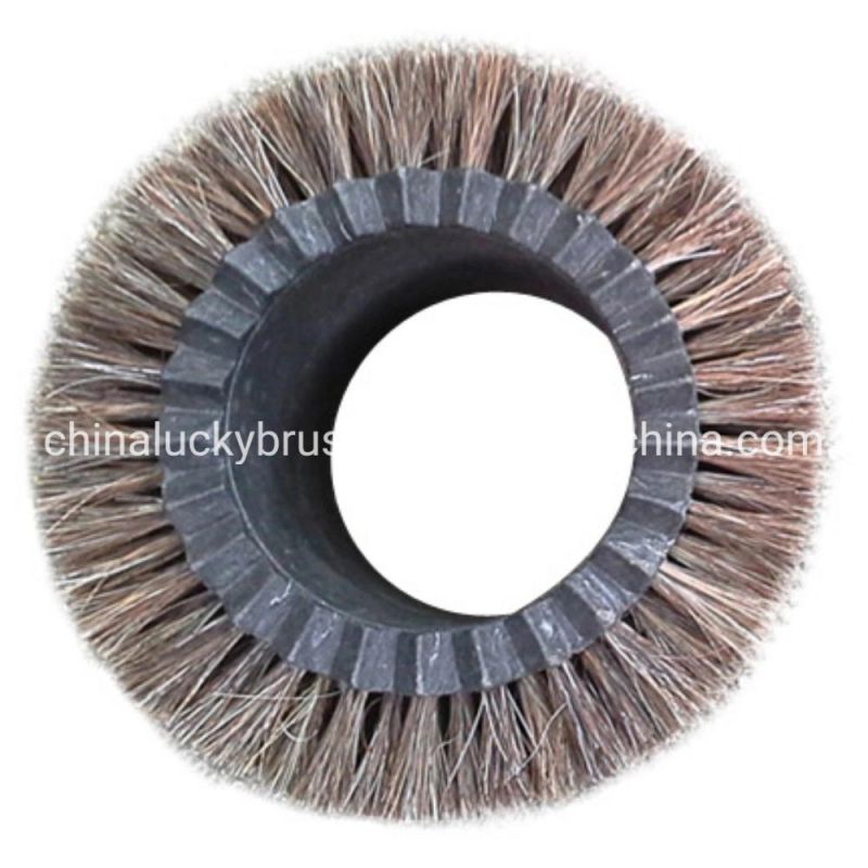 New Model Horse Hair Glass Cleaning Brush Shoe Machine Cleaning or Polishing Round Roller Brush (YY-011)