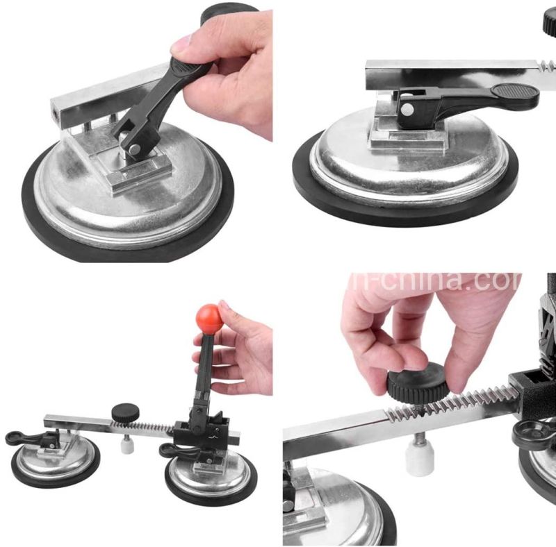 Ratchet Seam Setter 4-1/2 Inch Vacuum Suction Cup for Seam Joining and Leveling, Profession Counter Top Installation Seaming Tool for Granite Stone Marble Slab