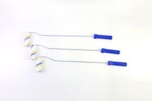 Polyester Fiber Roller Long Blue Plastic Handle Paint Roller Brush