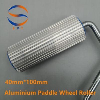 Big Aluminium Paddle Wheel Rollers for GRP Lamintaing
