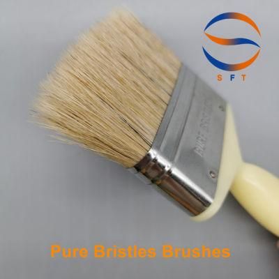 Customzied Solvent Resistant White Bristle FRP Laminating Brushes Hand Tools