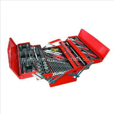 57 Piece Tool Kit in Metal Cantilever Tool Box