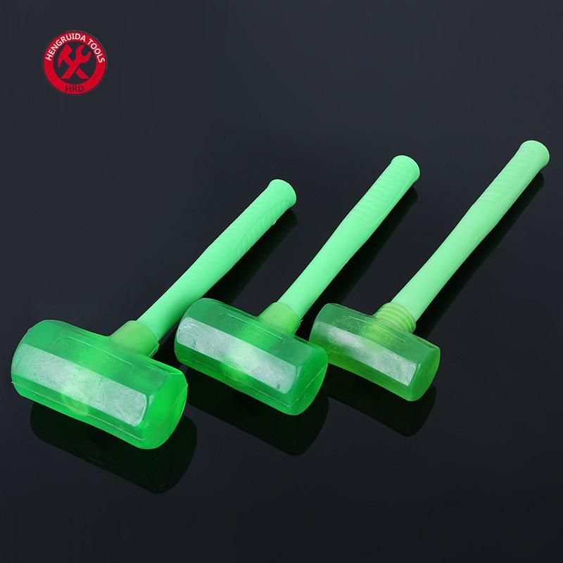 Rubber Hammer with Fiberglass Handle Plastic Handle