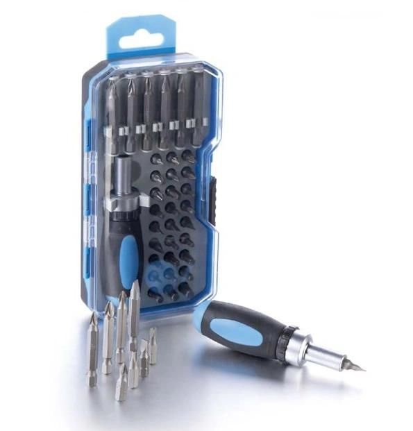 34PC Stubby Ratchet Screwdriver Set of Cx23034