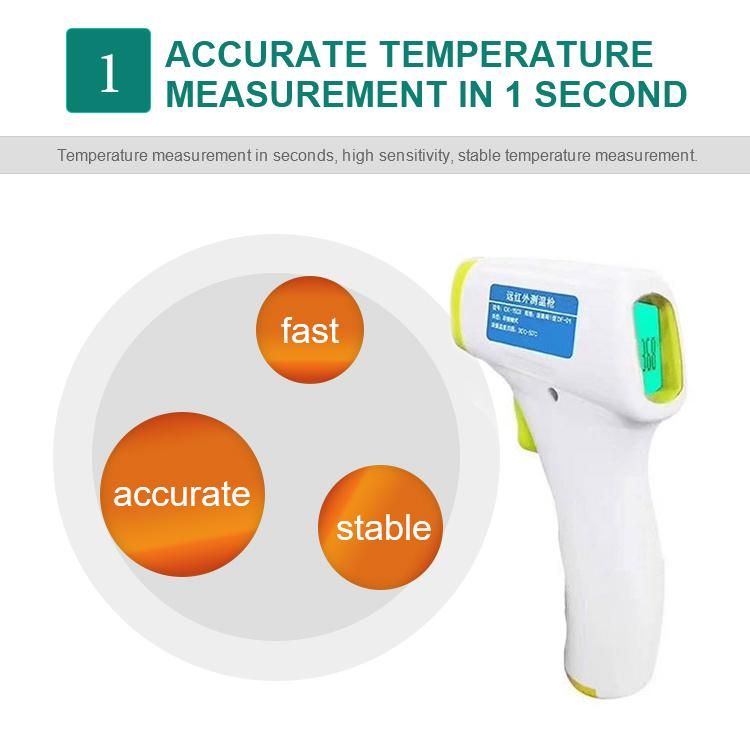 Non Contact Forehead Electronic Thermometer Digital Infrared Thermometer