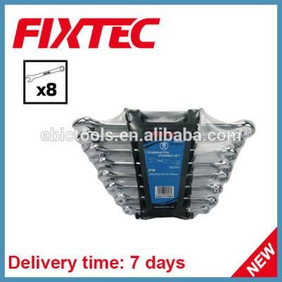 Fixtec 8PCS CRV Combination Spanner Set Hardware Portable Hand Tool Set