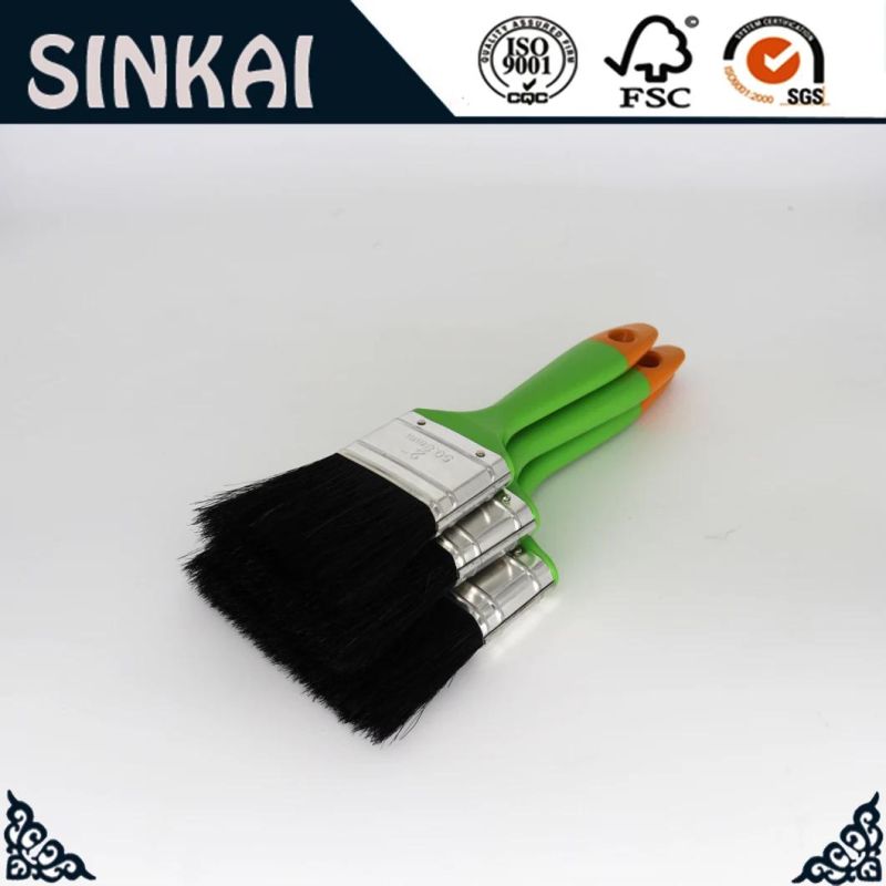 Factory Price Paint/Painting Brush with Plastic Handle and Orange Edge