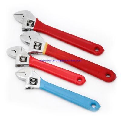 High Quality Adjustable Wrench with Nonslip TPR/ABS Rubber Handle