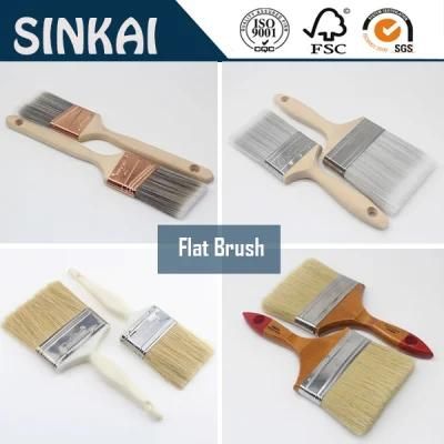 Short Wooden Handle for Wall Paint Brush