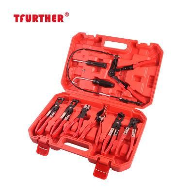 9PCS/Set Hose Clamp Ring Plier Clip Set Flexible Cable Plier Swivel Jaw Tool Remover Auto Hand Tool Set