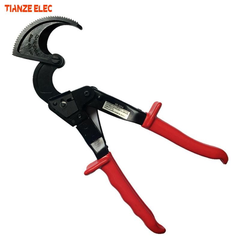 HS-325A Ratchet Cable Shears Insulated Copper Aluminum Bolt Cable Cutter