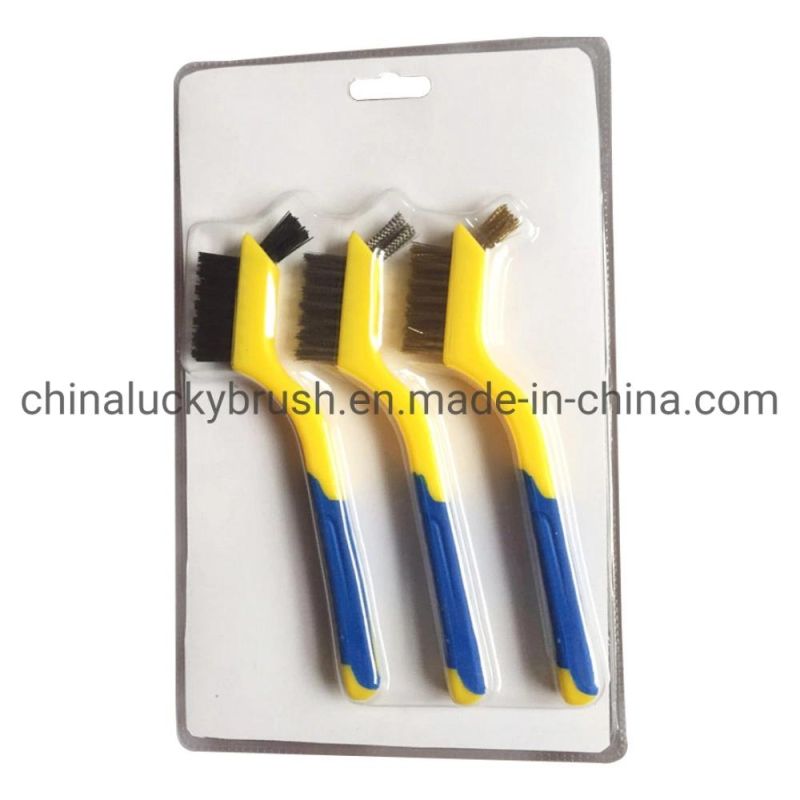 Plastic Handle Two Head Wire Set Brush (YY-694)