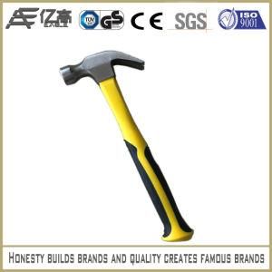 Heat-Treatment Machine Forging Polished Claw Hammer with Fiberglass Handle