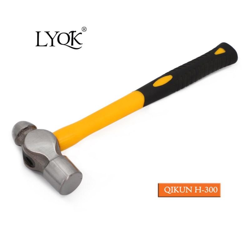 H-300 Construction Hardware Hand Tools Hard Wood Handle Ball Pein Hammer