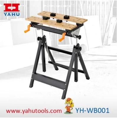 Adjustable Worktable Foldable Wooden Workbench for Woodworking (YH-WB001)