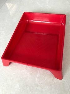 Red Painting Tray for Roller Brush Set with Plastic Material
