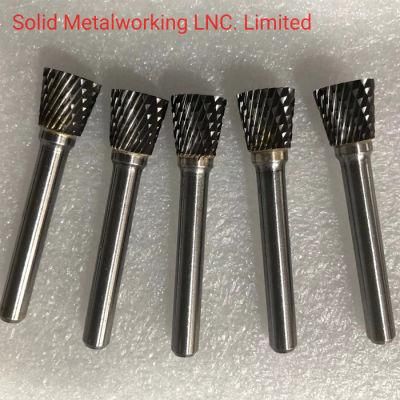 1/4&quot; Inch Inverted Cone Tungsten Carbide Rotary Bur with End Cut