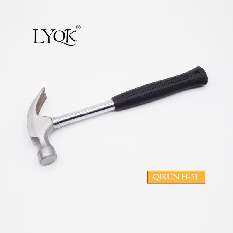 H-49 Construction Hardware Hand Tools Steel Handle One Piece Incorporated Claw Hammer