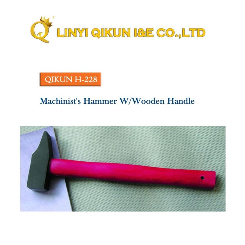 H-227 Construction Hardware Hand Tools Fiberglass Handle German Type Machinist′s Hammer