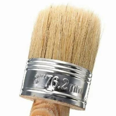 Wooden Handle Ristle Chalk Oil Paint Painting Brush