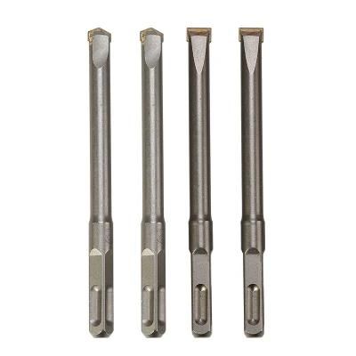 Square Shank 40cr Electric Hammer Point Chisels with Flat Carbide Tip (SED-PC-FT)