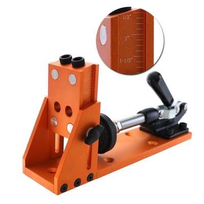 Adjustable Pocket Hole Jig Aluminum Alloy Drill Guide Woodworking Tools