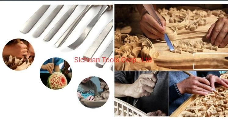 Carving Chisel Set Woodworking Tools Beech Hand Engraving Tools Carving Knife Hot Sale 6160CRV Wood Chisel
