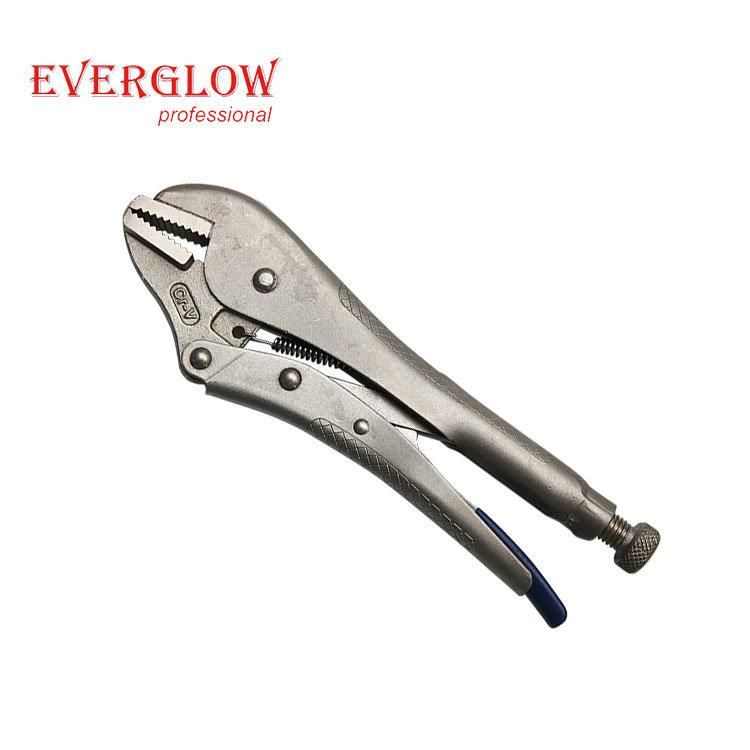 Professional High Quality Steel Long Nose Quick Release Vise Grips 4PC Curved Jaw Locking Plier Set