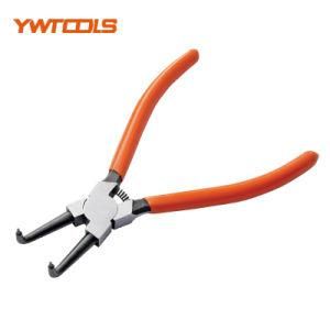 9&quot; American-Style Internal Circlip Pliers Bent Tips with PVC Handle