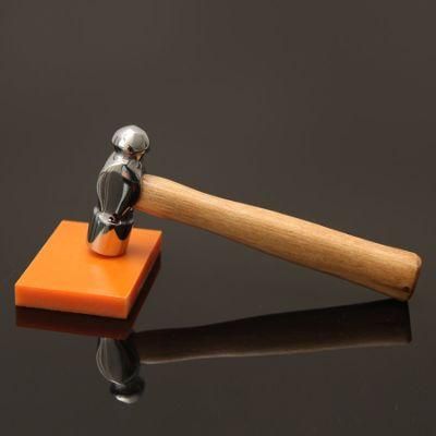 DIY Stamping Hammer Round Head Hammer with Wooden Handle