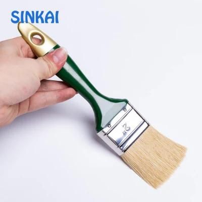Pet Two Color Filament Cheap Paint Brush Long Handle with Stain Wood