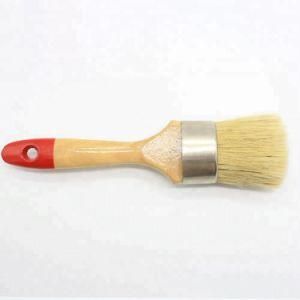 Professional High Quality Wooden Handle Round Shaped Pure Bristles Furniture Chalk Paint Wax Brush