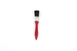 1&prime;&prime; Black Brush Wire Red Wooden Handle Paint Brush Set