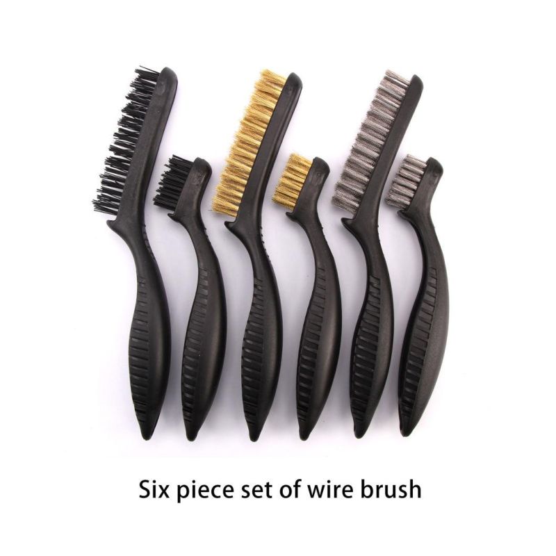 Multi Purpose Beechwood Hand Steel Wire Scratch Brush for Rust