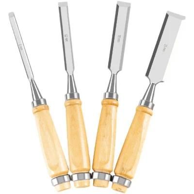 Wooden Handle Wood Carving Chisels Wood Flat Chisels (SED-FCW)