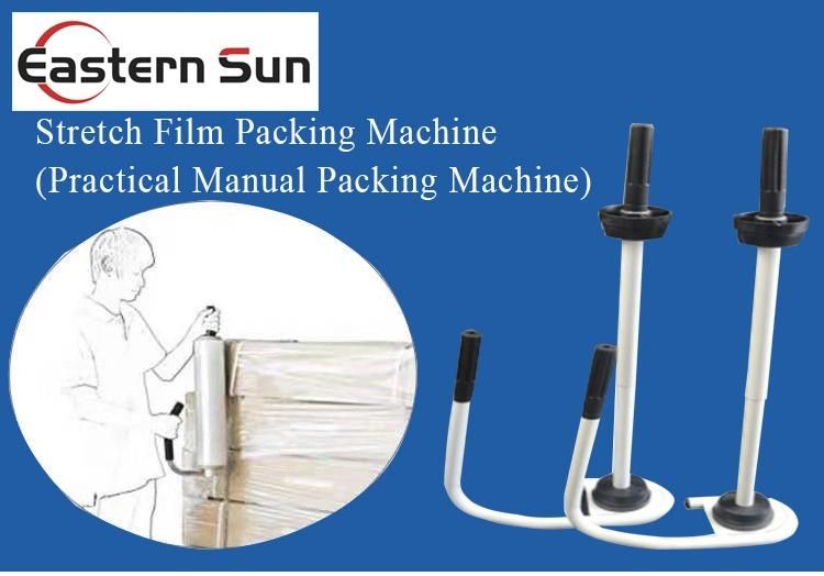 Pallet Wrapping Tool Adjustable Manual Transparent PE Stretch Film Packing Machine for Carton Box