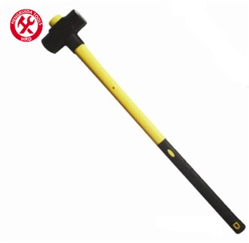 Sledge Hammer with Long Fiberglass Handle TPR Handle