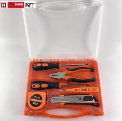 16PCS Household Set Tools, Aluminum Alloy Toolbox, Combination, Set, Gift Tools, Made of Carbon Steel, Polish, Pliers, Wire Clamp, Hammer, Wrench, Snips