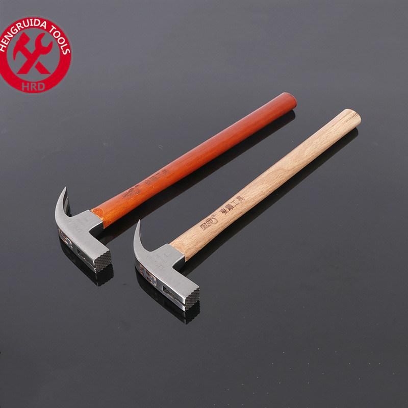 Claw Hammer with Wooden Handle Straight Jaw Square Head