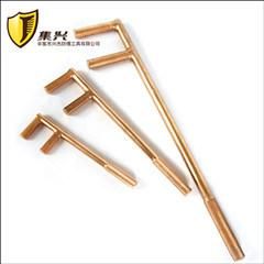 Non Sparking F Type Valve Wrench Al-Br Safety Hand Tools Beryllium Copper Tools
