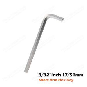 3/32&prime;&prime;inch 17/51mm Cr-V Short Arm Hex Key Wrench for Hand Tools Chromed