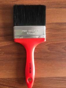 Plastic Handle Paint Brush with Black Bristle