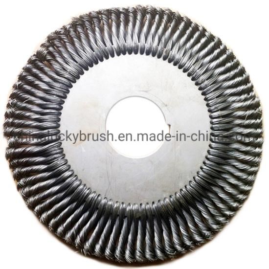 200mm Semi Twist Knot Steel Wire Wheel Brush (YY-108)